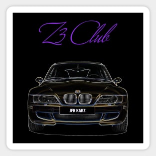 BMW Z3 CLUB FRONT VIEW Magnet